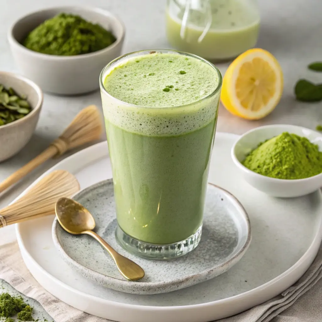 Matcha Cold Foam Recipe at home—creamy, frothy, and packed with earthy flavor. Great for lattes or iced drinks!