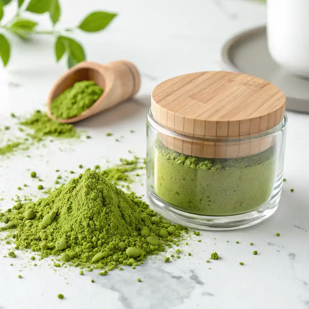 Summer-ready Best Iced Matcha Latte with extra matcha and minimal syrup.